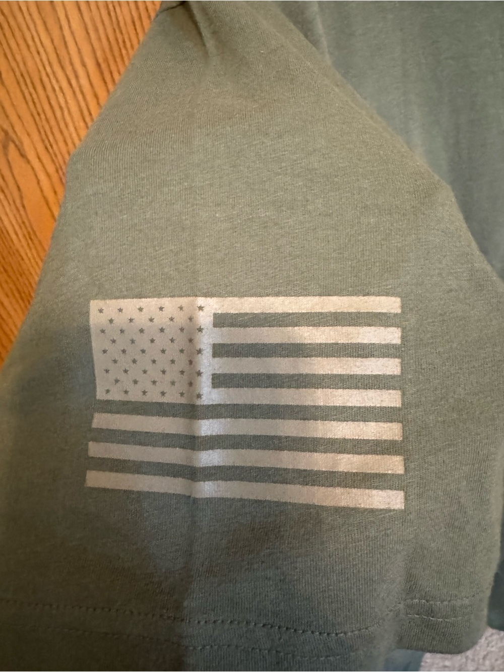 Under Armour Freedom Short Sleeve Tee in Olive Green - Picture 3 of 6
